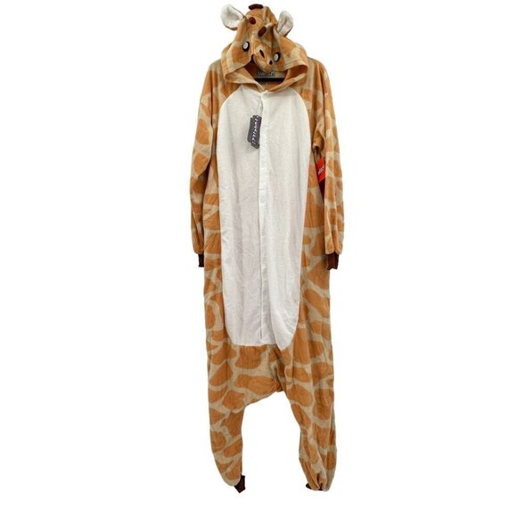 Silver Lilly Funziez Giraffe One Piece Button Up Costume Size 2XL Animals PJs - Picture 2 of 6